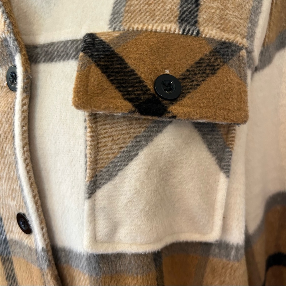 SHEIN | Flannel Plaid Shacket/Jacket EUC - Picture 7 of 10